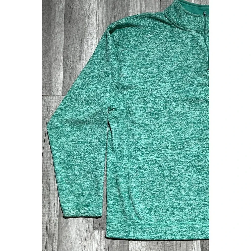 Vintage Lakeside Ohio Quarter Zip Green Heathered Size XL Jacket